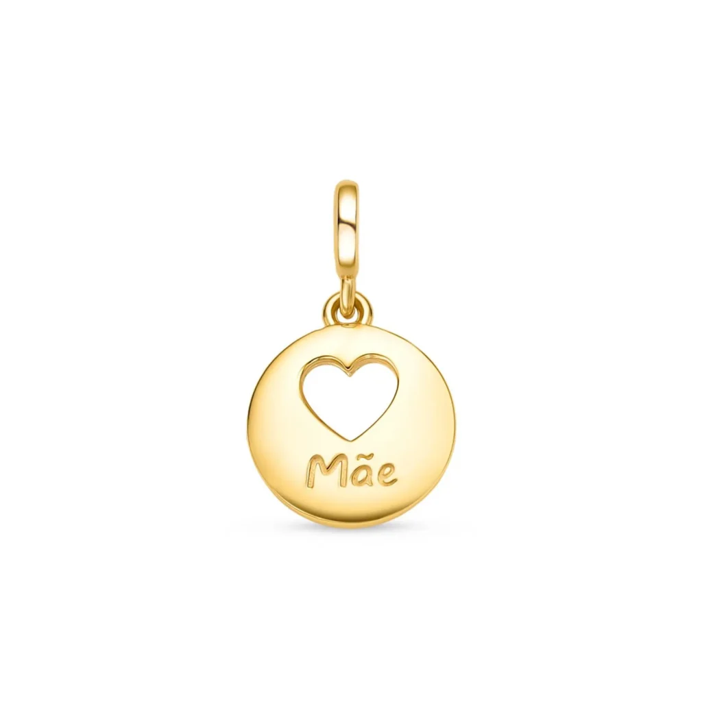 Melhores Presentes Para O Dia Das Mães - 2025 11 Pingente Life Mama Coracao Mae Em Prata 925 Com Banho De Ouro Amarelo 18K 71948 1 Set